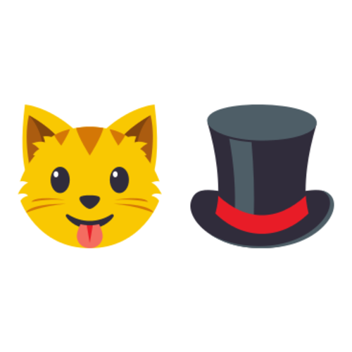 🐱🎩 Emoji Domain EmojiOne rendering